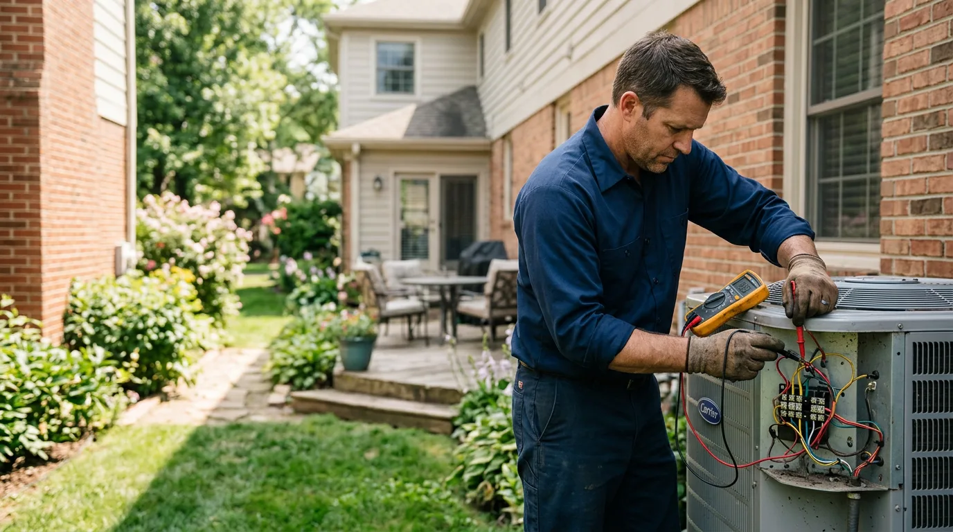 HVAC technician working near North Baltimore, OH